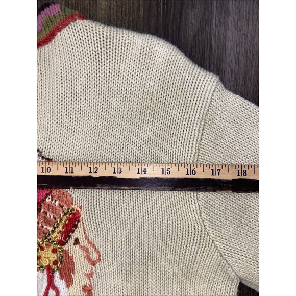 Storybook Knits Ramie Vintage Chief Native Western Cardigan Sweater, Size M - Picture 10 of 15
